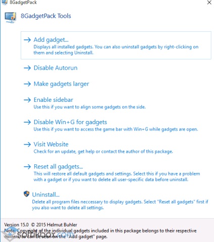 Gadget-uri pentru Windows 10 (desktop-ul widget-uri pentru Windows 10) Gadget-uri pentru ferestre 10