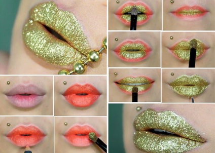 Glitter machiaj cu sclipici și paiete (buze sclipici) machiaj sclipici cu sclipici și paiete