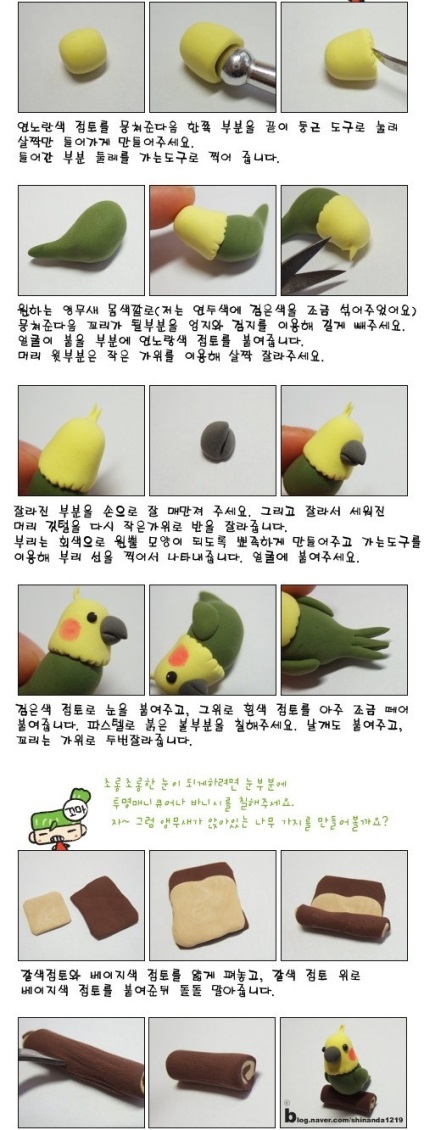 Cum sa faci un papagal din plastilină (plastilină) Cum sa faci un papagal din plastilină