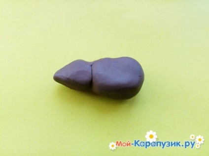 plastilină urs orb (urs) Ca un urs orb din plastilină