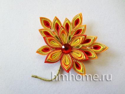 Kanzashi frunze de arțar (frunză) Maple Leaf kanzashi