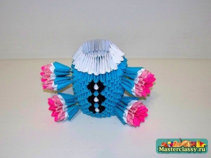 Origami modular (prezentat în roșu) origami modular