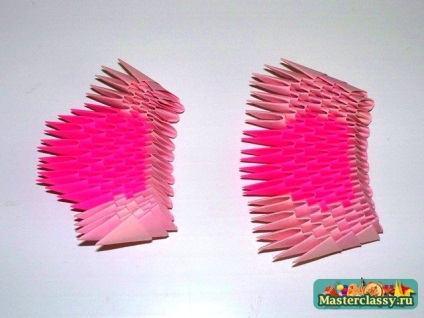 origami modular (laturile lungi ale modulelor au fost) origami modular