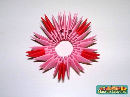 origami modular (laturile lungi ale modulelor au fost) origami modular