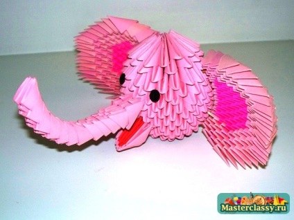 Modular Origami (elefant) origami modular
