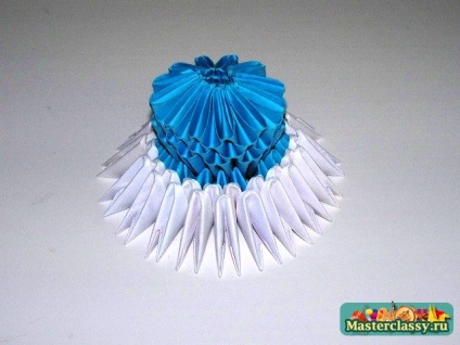 Origami modular (laturile lungi ale modulelor) origami modular