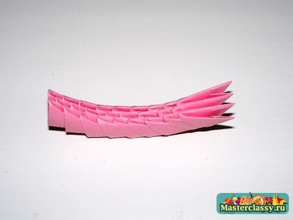 Origami modular (laturile lungi ale modulelor) origami modular