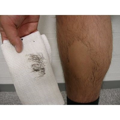 Selecția de sex masculin cremă de îndepărtare a părului, aplicarea (opțional) Barbat crema de îndepărtare a părului pentru selectarea, utilizarea