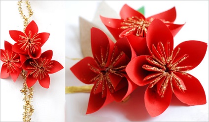 Origami flori (flori origami din hartie) floare origami