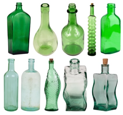Sticla de reciclare (reciclare) reciclare a sticlei