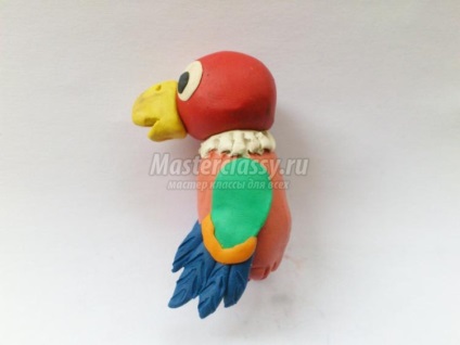 Crafts de plastilină (modelare lut Parrot Kesha) Crafts din lut