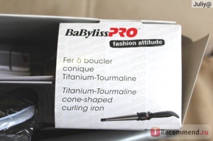 curling profesional BABYLISS pro konusoidalnaya turmalivym acoperite cu modelul de 32-19 mm (curling) curling profesional BABYLISS pro konusoidalnaya turmalivym acoperite cu modelul de 32-19 mm