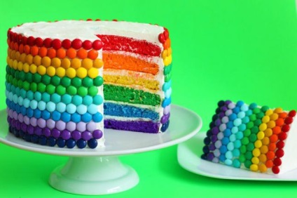 reteta tort Rainbow cu fotografia (foto) reteta tort Rainbow cu fotografie