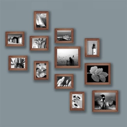rame foto pe perete colaje, decorarea casei tale (fotografii) rame foto pe perete, colaje decorarea apartamentului