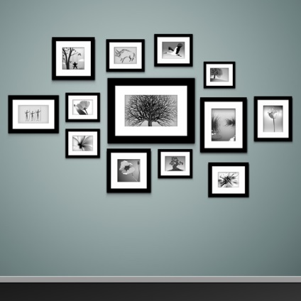 rame foto pe perete colaje, decorarea casei tale (fotografii) rame foto pe perete, colaje decorarea apartamentului