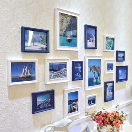rame foto pe perete colaje, decorarea casei tale (fotografii) rame foto pe perete, colaje decorarea apartamentului