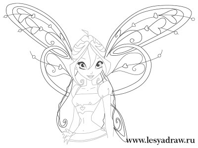Egal Bloom beliviks (Bloom Winx) Desenați beliviks Bloom