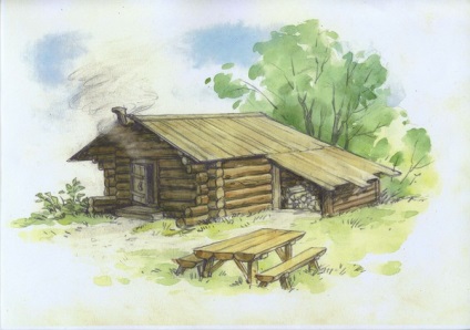 baia comună rusă (baie rustic rusesc) baia comună rusă