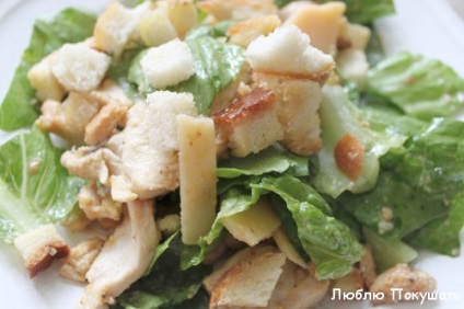 Salata Caesar cu un pas cu pas fotografii reteta (salata) Salata Caesar cu un pas cu pas reteta fotografii