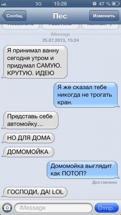 Sms-corespondență cu câinele (47 poze) (țară) Sms-corespondență cu câinele (47 poze)