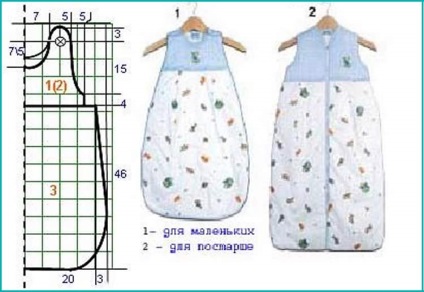 Un sac de dormit pentru copii cu mâinile lor (de dormit) Un sac de dormit pentru copii cu mâinile lor