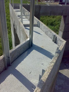 Construcția panoului din beton (nedetașabil) Construcția de cuvelaj