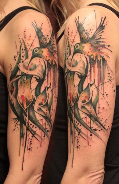 Hummingbird tatuaj - ceea ce înseamnă schițe tatuaj și fotografii