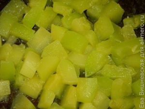 dovlecel pui înăbușită (dovlecel) Carne de pui cu dovlecei
