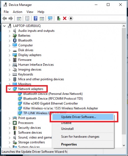 Instalarea unui adaptor Wi-Fi fără fir