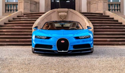 Bugatti Хирон (Bugatti Шарън) цена в рубли през 2017 г., функции, снимки