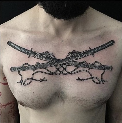 Снимки и значение на меча на татуировка