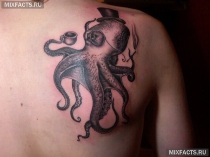 Octopus sensul tatuaj și fotografii