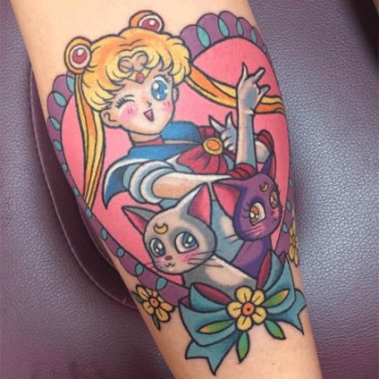 Tatuaje în stilul de anime