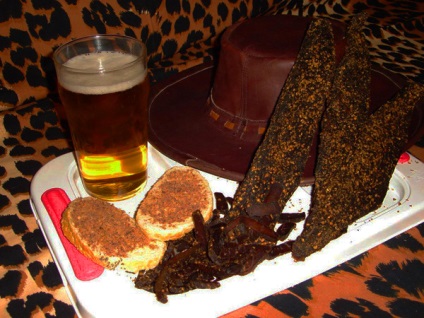 sacadat Biltong- în Africa (fâșii de carne uscată) sacadat Biltong- pentru Africa