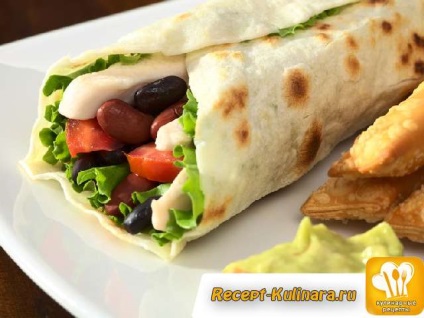Burrito cu pui - gătit rețete (burrito) Burrito cu carne de pui - gătit rețete