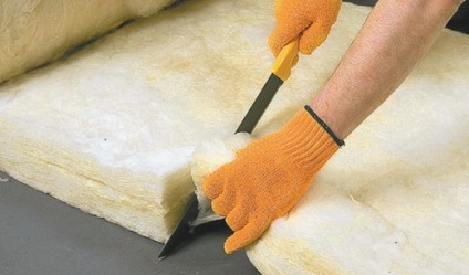 Vata minerală tăiate (cut) Vata minerală tăiate