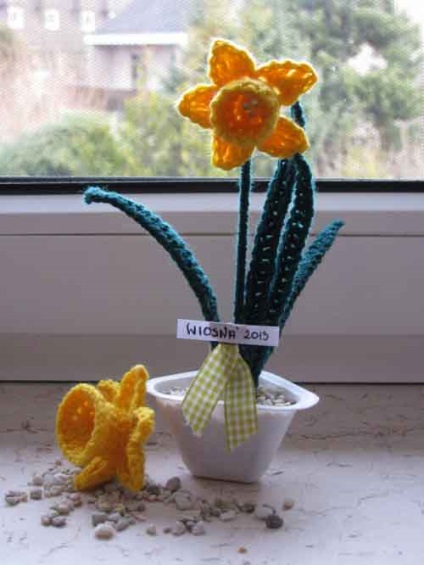 flori Crochet (lanț cravată Air) flori de croșetat
