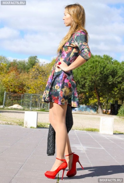 Îmbrăcăminte florale de imprimare cu care să combine (foto) (bluză cu mânecă scurtă) îmbrăcăminte de imprimare Floral cu care să combine (foto)