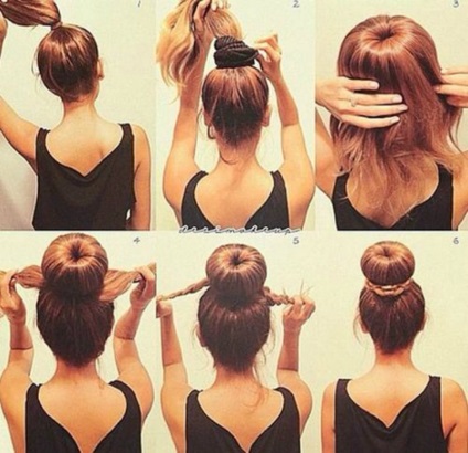 Face o grămadă de 30 pas cu pas fotografii (fază hairstyle master-class) Noi facem o grămadă de 30 pas cu pas fotografie