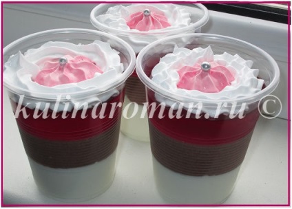 Jelly desert de smântână, retete delicioase (lăptișor) Jelly desert de smântână, retete delicioase