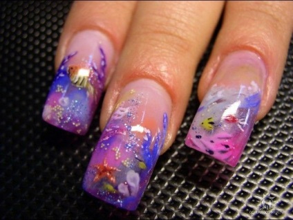 Nails Design gel acvariu (unghii) acvariu unghii gel Design
