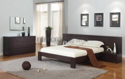 Design dormitor cu mobilier de culoare închisă - un joc de contraste și stiluri (dormitoare) Design dormitor cu mobilier de culoare închisă - un joc de contraste și stiluri