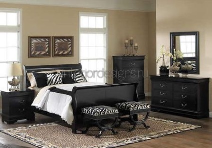 Design dormitor cu mobilier de culoare închisă - un joc de contraste și stiluri (dormitoare) Design dormitor cu mobilier de culoare închisă - un joc de contraste și stiluri