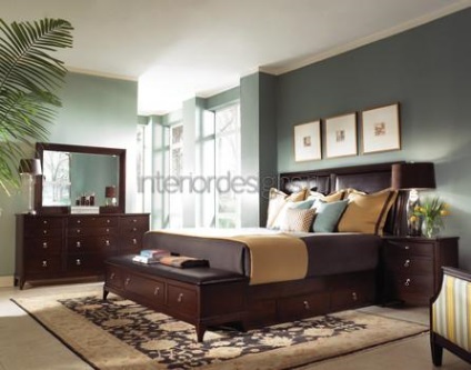 Design dormitor cu mobilier de culoare închisă - un joc de contraste și stiluri (proiectare) Design dormitor cu mobilier de culoare închisă - un joc de contraste și stiluri
