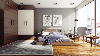 Proiectare Corner dulap în dormitor - Design fotografie interior (colț) Proiectare Corner dulap în dormitor - Fotografie de interior Design