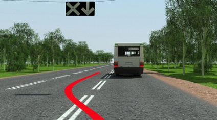 5 semn de trafic (semn de inversare de circulație) semn rutier 5