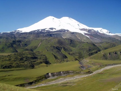 Elbrus în fotografie și harta (Elbrus) Elbrus în fotografie și harta