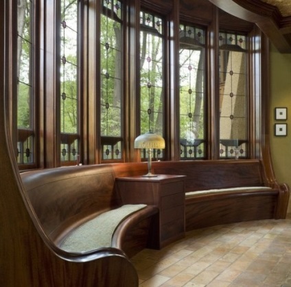 opțiuni Erker design interior, cu o fereastră de dafin (interior) opțiuni Erker design interior, cu o fereastră de dafin
