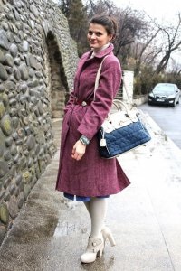 Violet haina cu nimic de a purta, 45 imagini foto de moda (moda) Violet haina cu nimic de a purta, 45 imagini foto de moda