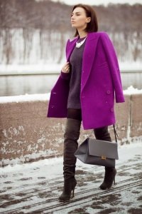 Violet haina cu nimic de a purta, 45 imagini foto de moda (moda) Violet haina cu nimic de a purta, 45 imagini foto de moda